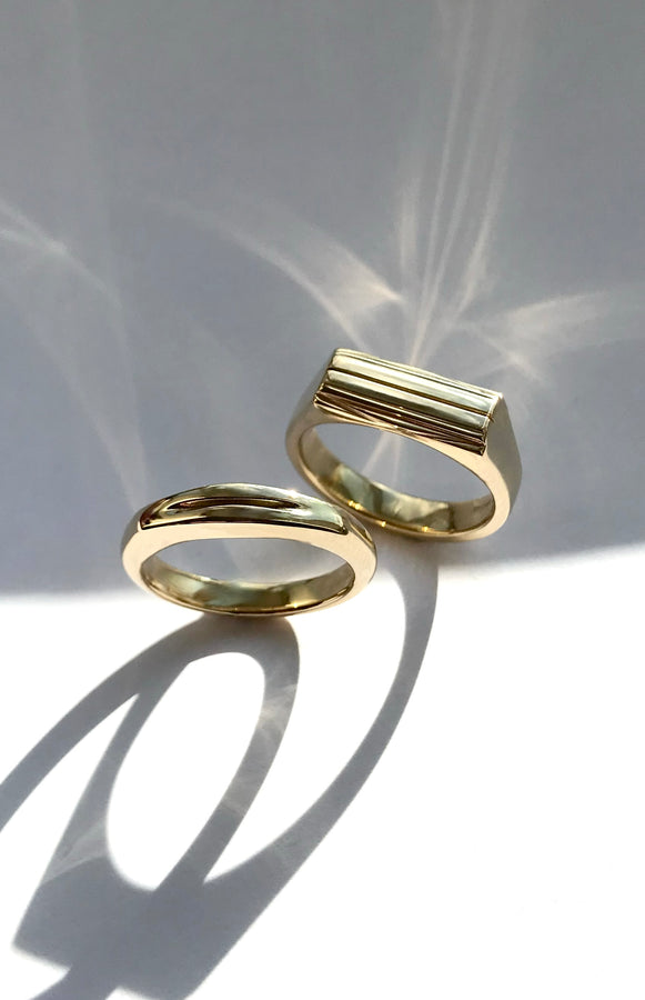 9ct Gold wedding bands