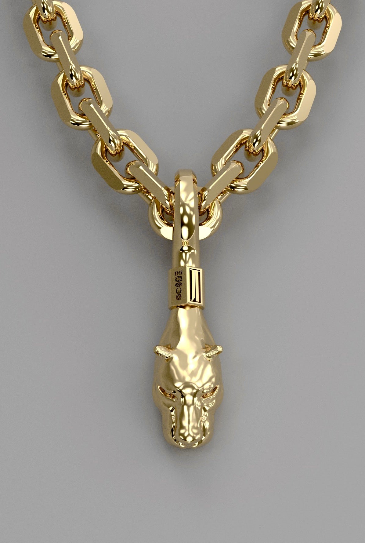 Panther Pendant 9ct Gold