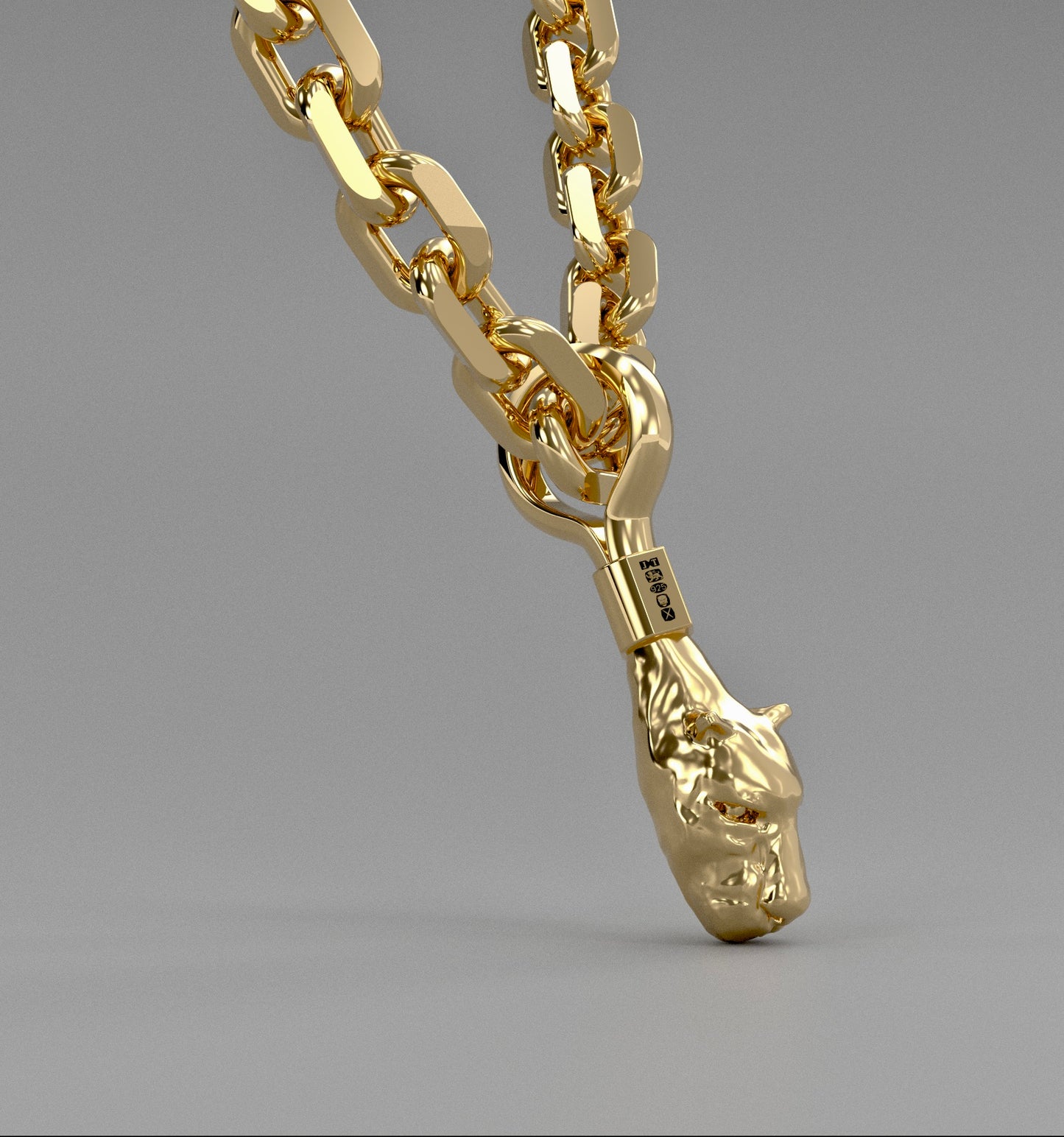 Panther Pendant 9ct Gold